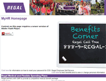 Tablet Screenshot of myhr.regalbeloit.com